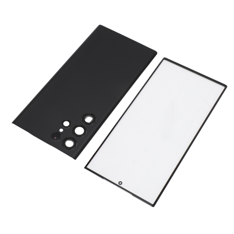 Back Glass Cover Lens For Galaxy S22 Ultra 5G, Repair Kit Black 4951349427217