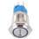16mm blauer LED-Reset-Taster-Schalter 5 Pol, 3-6V DC 3