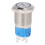 16mm blauer LED-Reset-Taster-Schalter 5 Pol, 3-6V DC 7