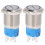 16mm blauer LED-Reset-Taster-Schalter 5 Pol, 3-6V DC 2