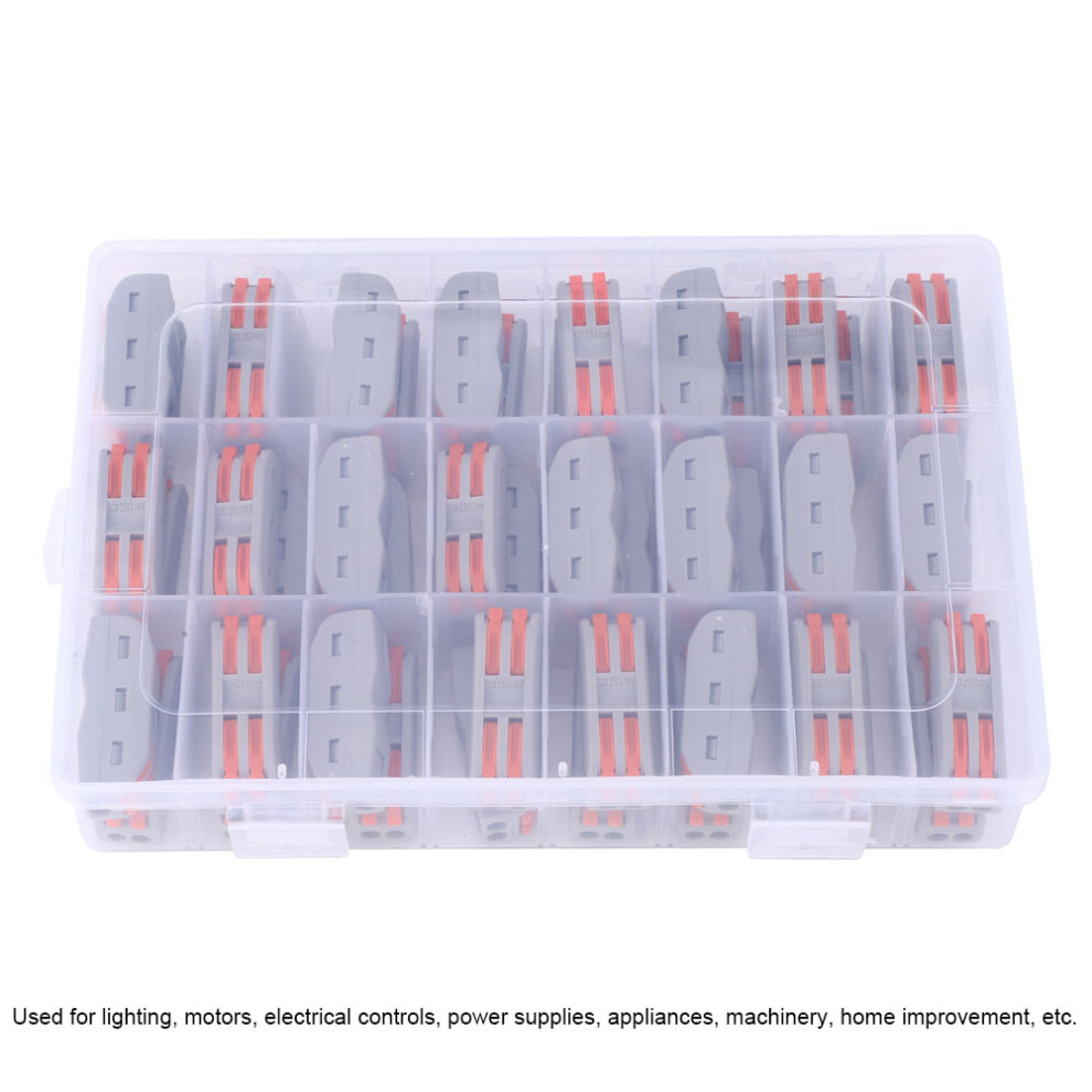 48Pcs 11~28Awg Orange Pct-2-2 Conductor Wire Terminal Block Kits 4961349427315