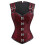 Stretch Slimming Underbust Corset Elegant Styles-dark red XL 1