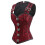 Stretch Slimming Underbust Corset Elegant Styles-dark red XL 7