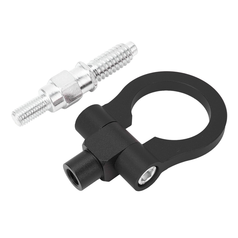Trailer Ring Eye Towing Hook Aluminum Alloy Black 8320539272320
