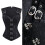Gothicism Elegant Corset Sleeveless Shapewear Double-dark red S 4