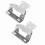 2Pcs Self Closing Cabinet Hinge 1/2in Enhanced 6