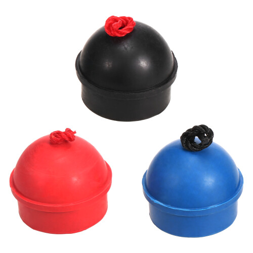 Set aus 3 Gummi-Queue-Kreidehaltern Billiards Pool Kreideboxen mit Schnur 1