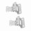2Pcs Self Closing Cabinet Hinge 1/2in Enhanced 7