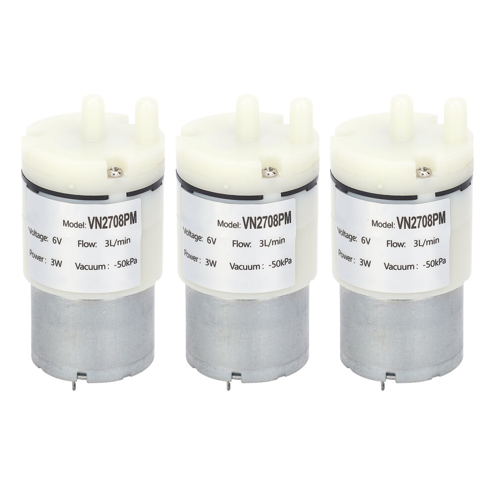3Pcs Micro Diaphragm Pump Mini Vacuum Water Air