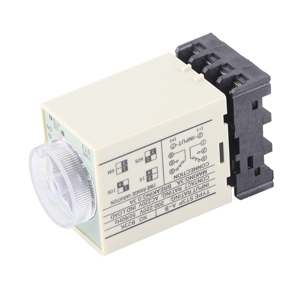 ST3PA‑B 0‑10S Power On Delay Timer Relay Knob