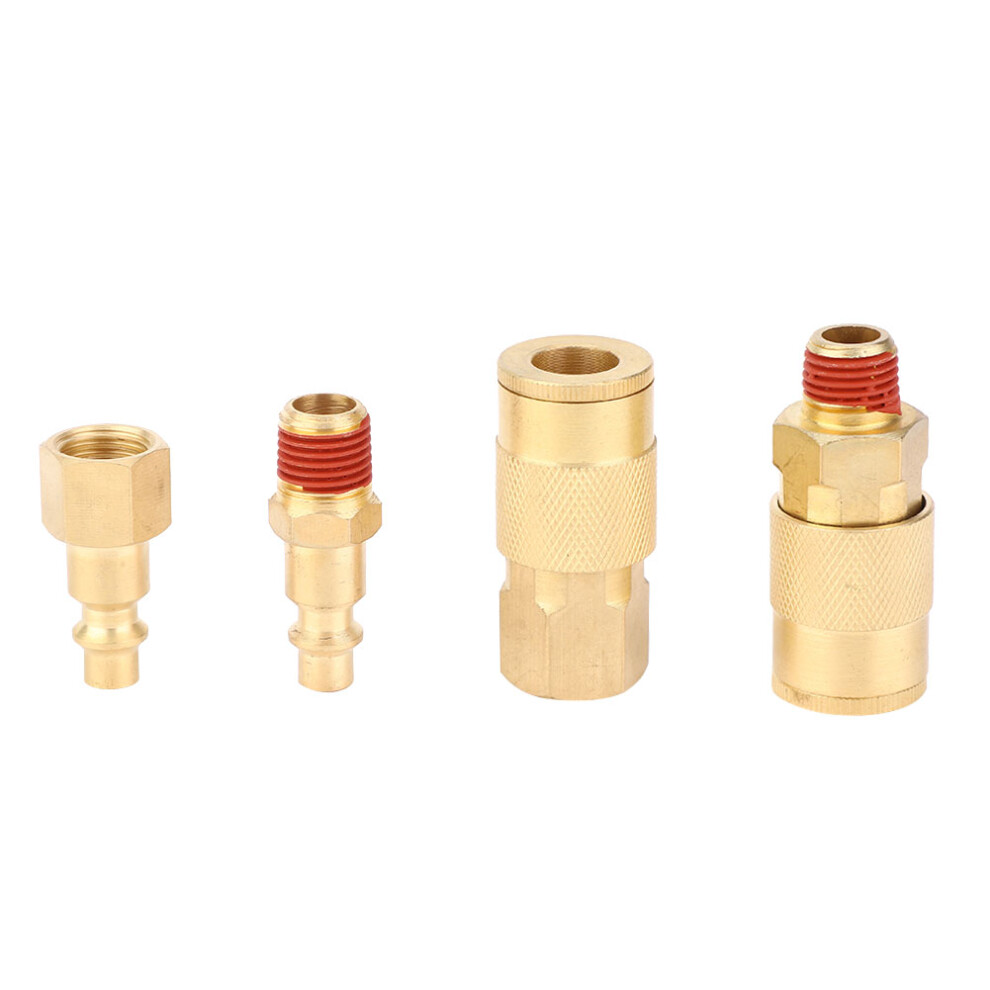 12Pcs 1/4 Inch Npt Pneumatic Air Hose Quick Connectors Male/Female Couplers 5051349431708