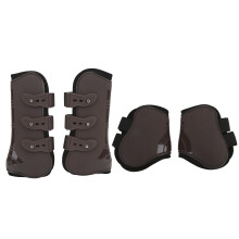 4Pcs Horse Front Hind Leg Boots PU Neoprene Horse