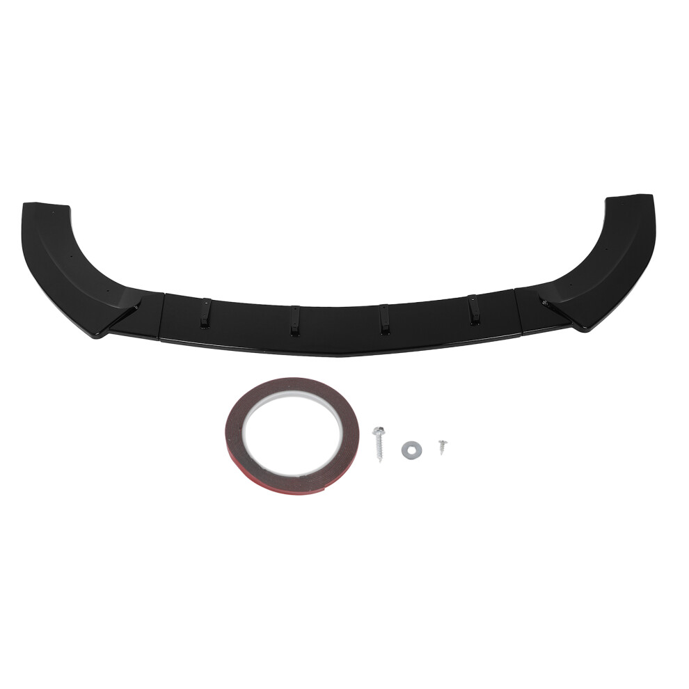 3Pcs Front Bumper Lip Spoiler Sporty Look Front Black 8320539273020