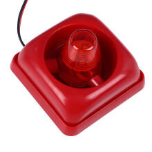 Ultra Loud 115DB Red Strobe Alarm Siren for Fire Safety