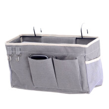 Convenient Bedside Organizer Pouch for Books and Accessories-H