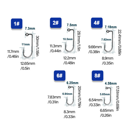 Aberdeen Jig Hook 90 Degree Long Shank Bend Jig Hook Round-4 2