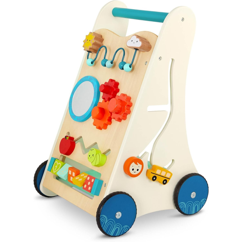 Wooden Activity Walker motor skills push and pull Walk n Learn from B. Toys