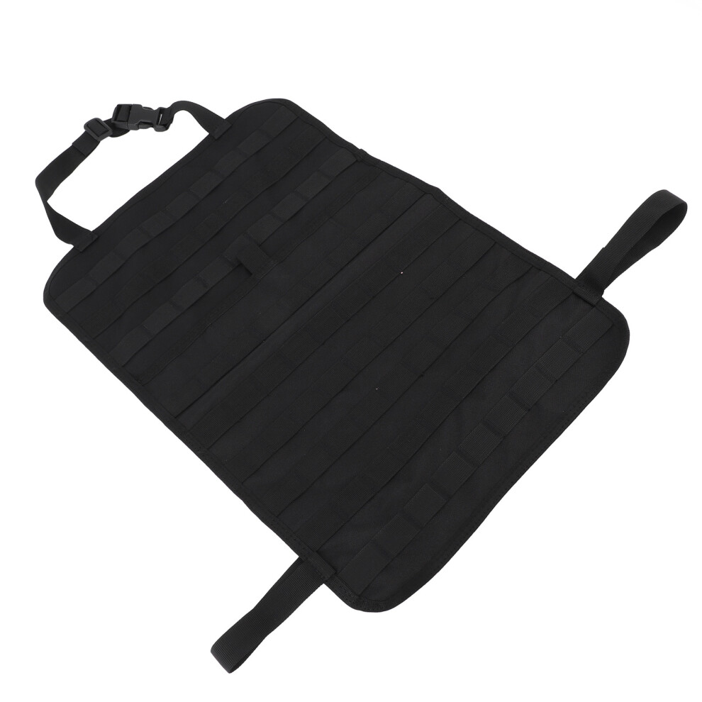 Large Capacity Nylon Back Seat Organizer Hanging Kick Mat For Car And Home Black 4671349433918