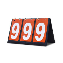 Tabletop Scoreboard Flippers Scoring-Orange Color Three Digits