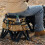 Waterproofed Camping Seats Cover Folded Stool Cover-Khaki 6