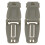 2Pcs Tactic Backpack Fastener Clip Fixing Hook-mud color 1