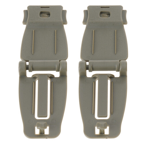 2Pcs Tactic Backpack Fastener Clip Fixing Hook-mud color