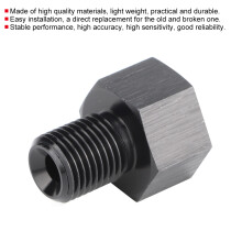 1/8 Zoll NPT Female auf M10x1,0 Männlich Öl-Druckmesser Reduzieradapter Schwarz