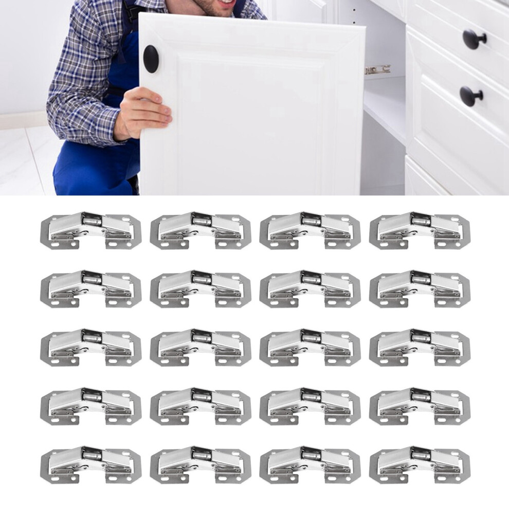 20Pcs 4 Inch Bridge Noiseless Steel Door Hinges With Screws For Cabinets 5051349436611