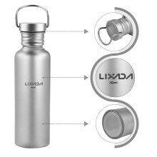 750ml Volltitannwasserflasche für Camping & Wandern, Leichtgewicht