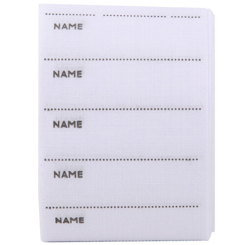 200PCS Hand Sewing Name Stickers for Kindergarten, Polyester, 5.5cm 2