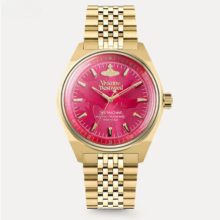 Vivienne Westwood Sydenham Womens Fashion Quartz Watch Elegant Office Ladies Watches - Pink