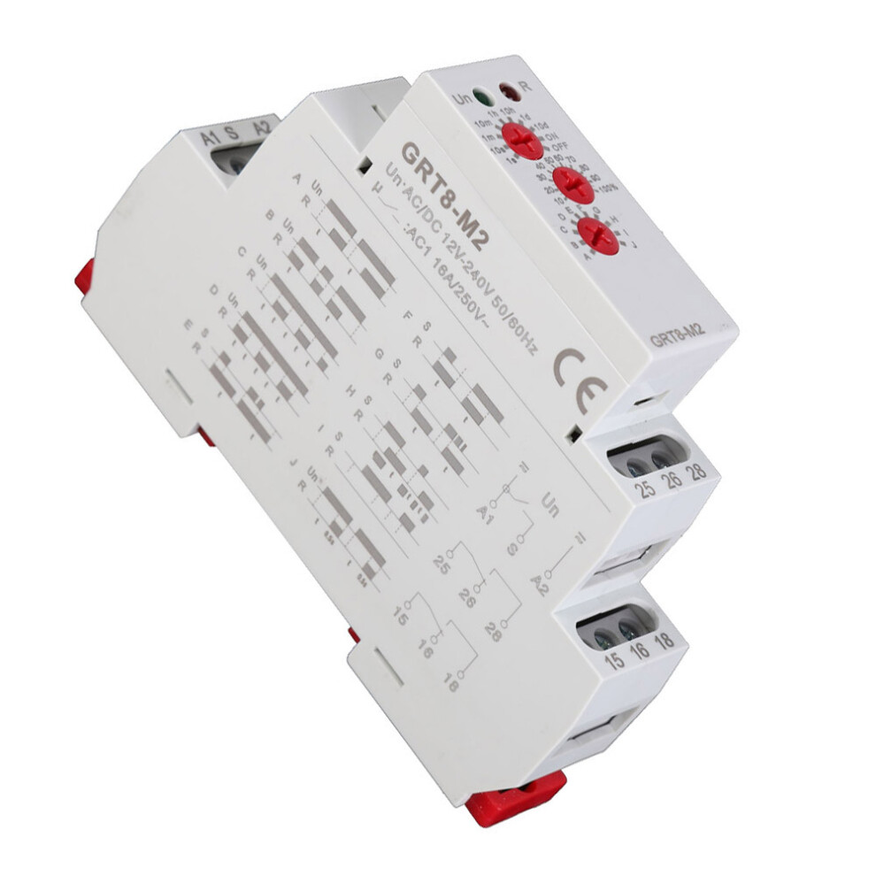 GRT8-M2 Multifunctional Delay Time Relay with 10