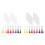 12 Pcs/Set Bookmarks Blank Bookmarks with Tassels-White 2