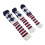 3Pcs Golf Club Head Cover Stylish Pattern Plush 6