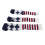 3Pcs Golf Club Head Cover Stylish Pattern Plush 3