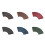 PU Leather Bookmarks Fan Shaped Page Marker Creative-Claret 2