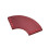 PU Leather Bookmarks Fan Shaped Page Marker Creative-Claret 1