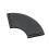 Fan Shaped Bookmarks Simple Page Markers PU Leather-Black 1