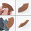 Fan Shaped Bookmarks Simple Page Markers PU Leather-Black 6