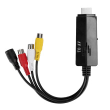 Sturdy HDMI to RCA Converter Cable for TV/DVD/VCR Portable Design