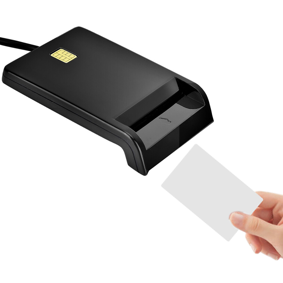 Smart Card Reader For Id Cac Dnie Atm Ic Sim Bank Card Cloner Usb 2.0 Black 9361349440140