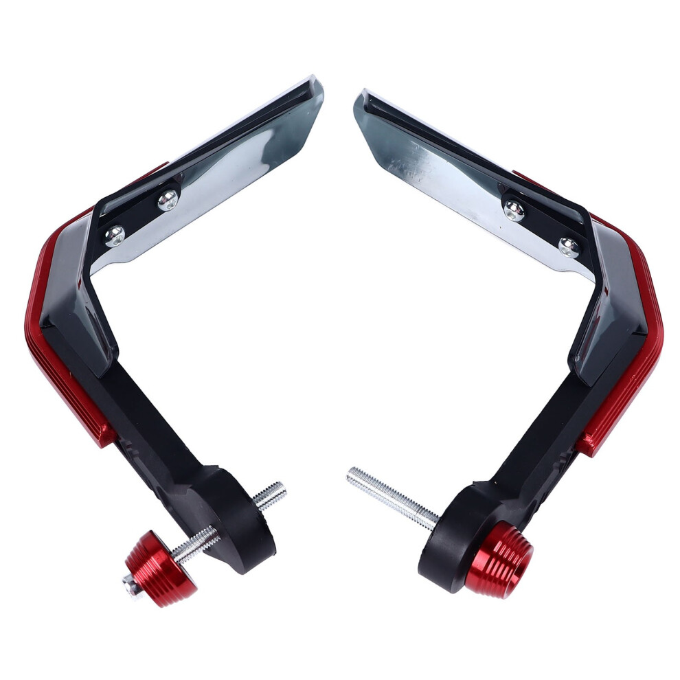 Motorcycle Handguards 2Pcs Windproof Handlebar Protectors Collision Guards Red 7631349442027