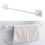 Porte-pantoufles mural en acier inoxydable, argent 12