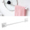 Porte-pantoufles mural en acier inoxydable, argent 10