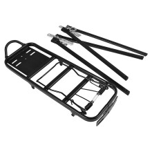 Aluminum Rear Bike Cargo Rack 154lb Load, Adjustable 35-50cm
