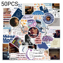 (StyleD)Taylor Swift Music Album Stickers Waterproof Diy For Luggage Skateboard Guitar