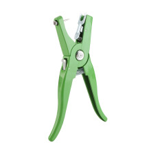 Grüner Aluminiumlegierung Ohrmarkierer Zange für Vieh, 24cm