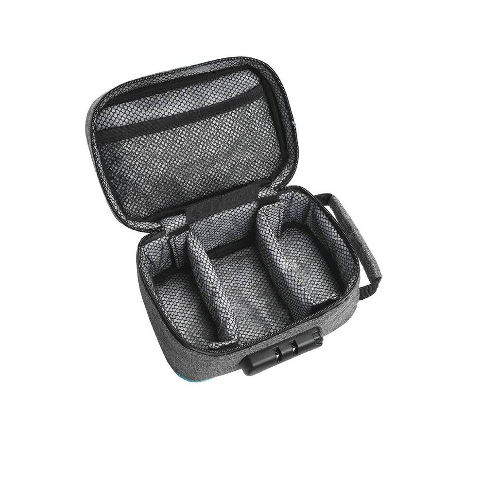 (Grey) Proof Bag Smell Combination Lock Large Capacity Storage Case Outdoors Hard Shell-image-OPC-PKG9DJ6-NEW