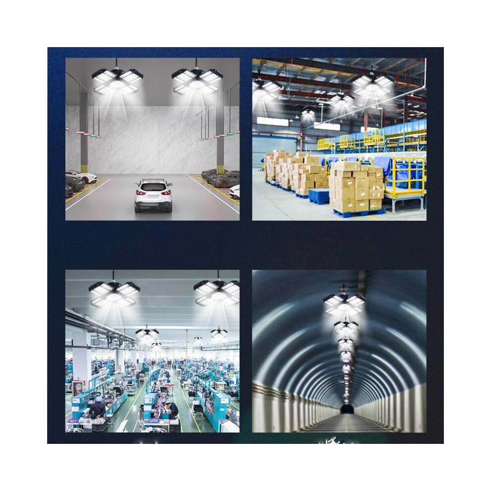 Light 200W Garage Led 1 Pack 20000Lm 6500K Deformable Fixture Ing Ceiling