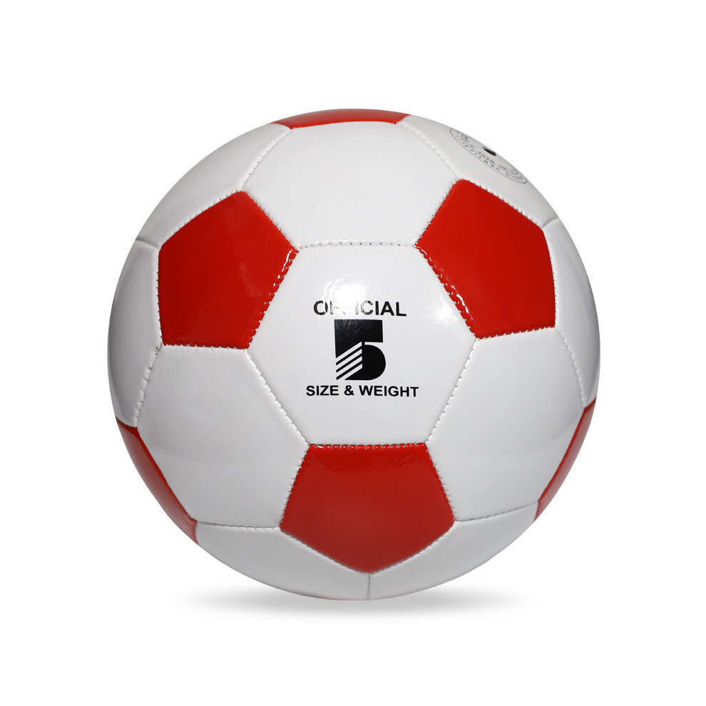 ( 21.5Cm/8.46In) Children Football Soccer Outdoor Sports Toys Training Props Fun Competition Red/White